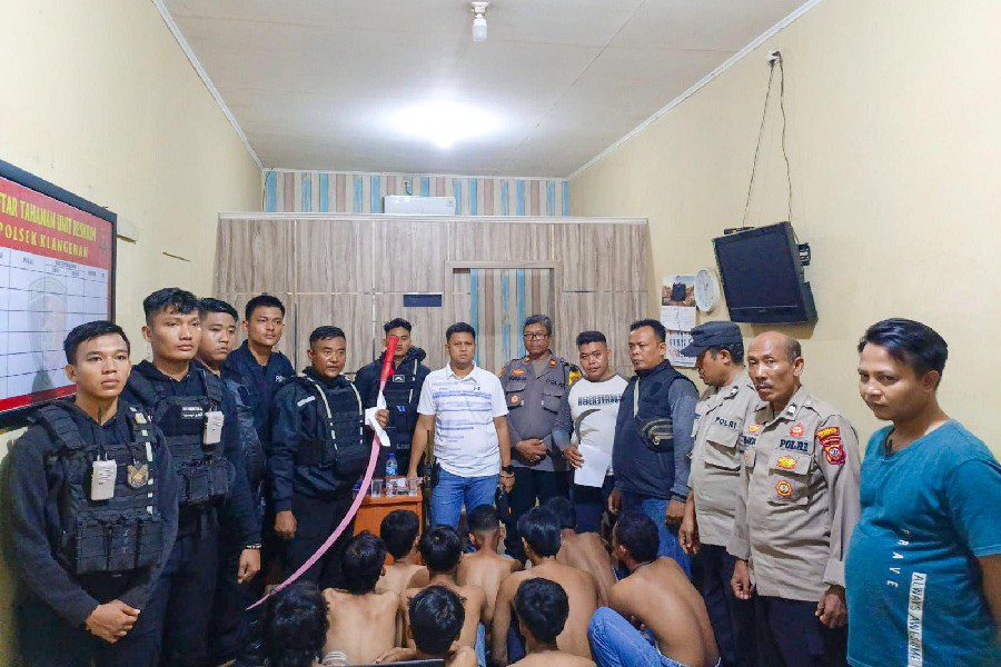 Polresta Cirebon Amankan Puluhan Remaja Bersenjata Tajam