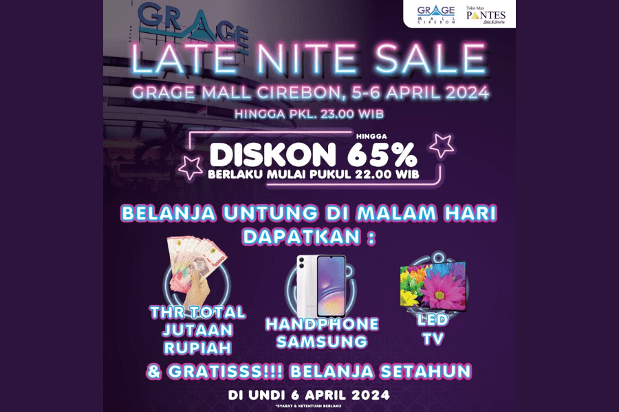 Diskon Gede di Late Nite Sale Grage Mall, Catat Tanggalnya