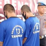 Polres Cirebon Kota tangkap dua tersangka tindak pidana eksploitasi anak.
