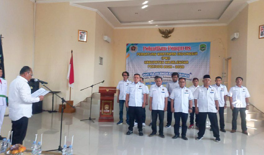 PWI Majalengka 2025–2028 Resmi Dilantik, Ini Empat Program Utamanya