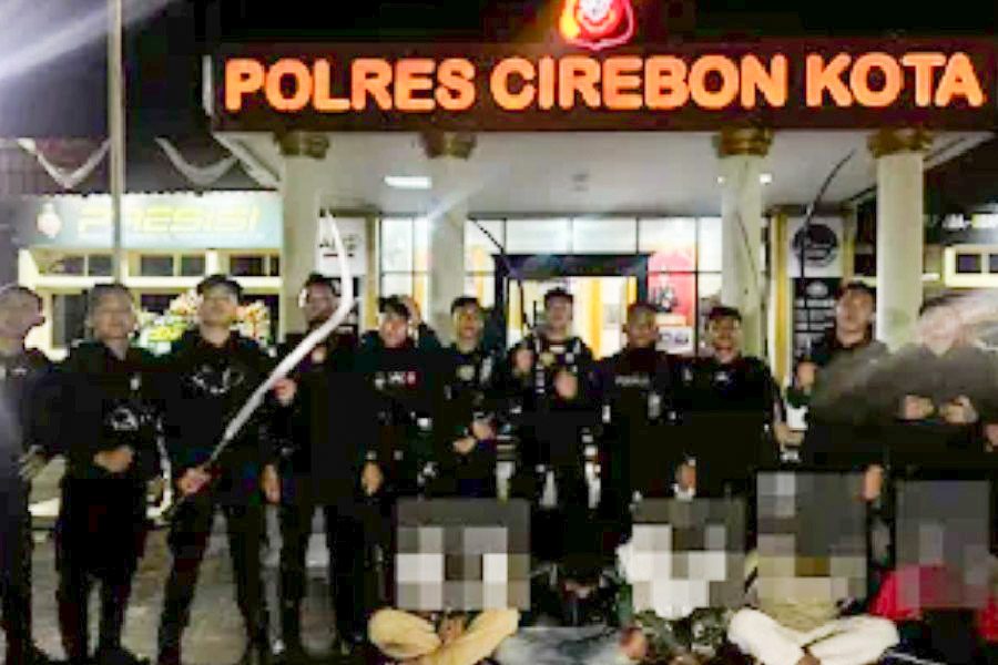 Tim Maung Amankan Lima Pelajar Bersenjata Tajam yang Hendak Tawuran