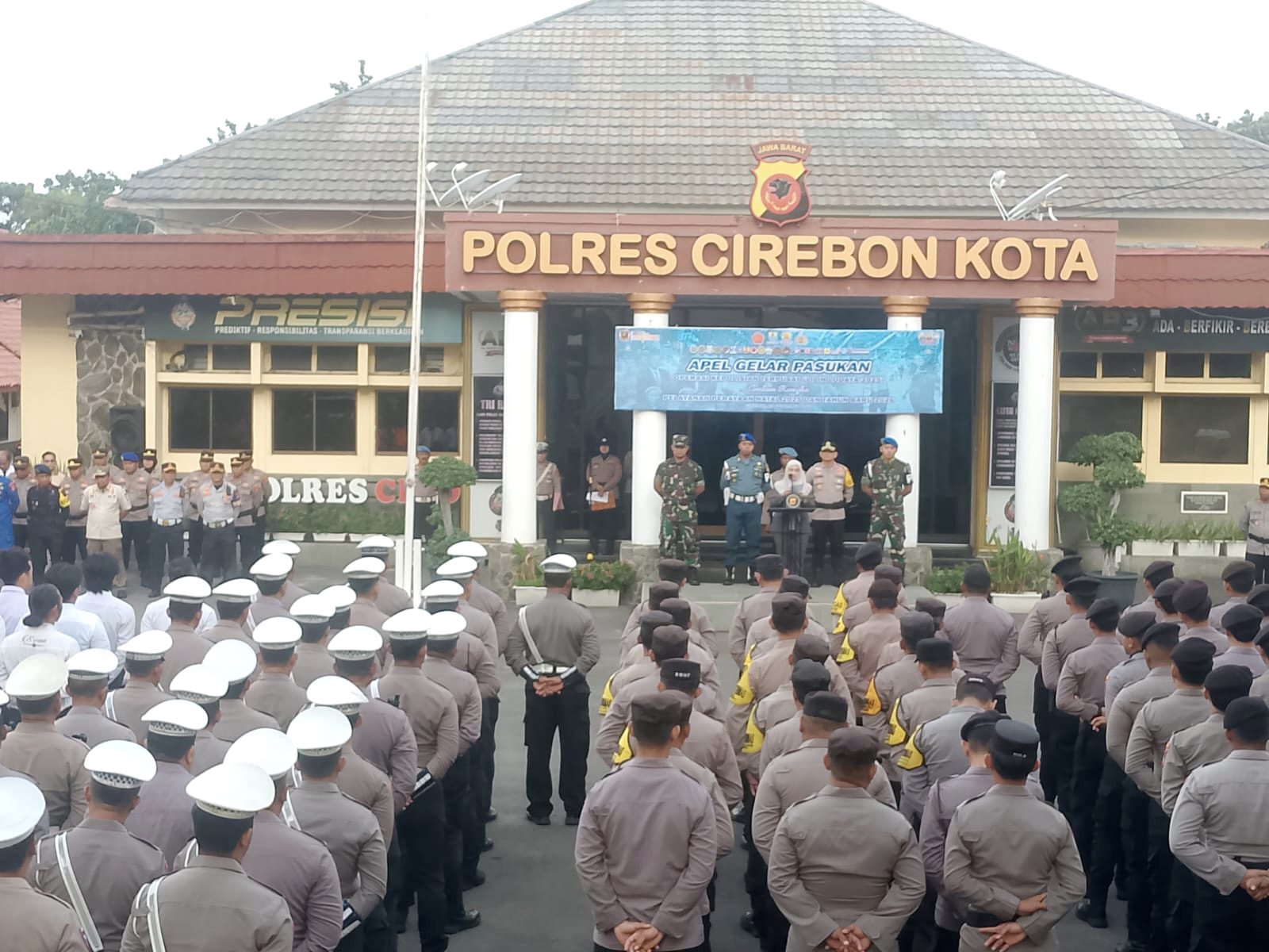 Operasi Nataru Lodaya, Polres Cirebon Kota Antisipasi Kriminalitas hingga Bencana