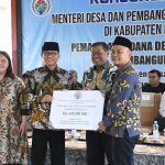 Menteri Desa Letakkan Batu Pertama Gedung Koperasi Merah Putih di Majalengka