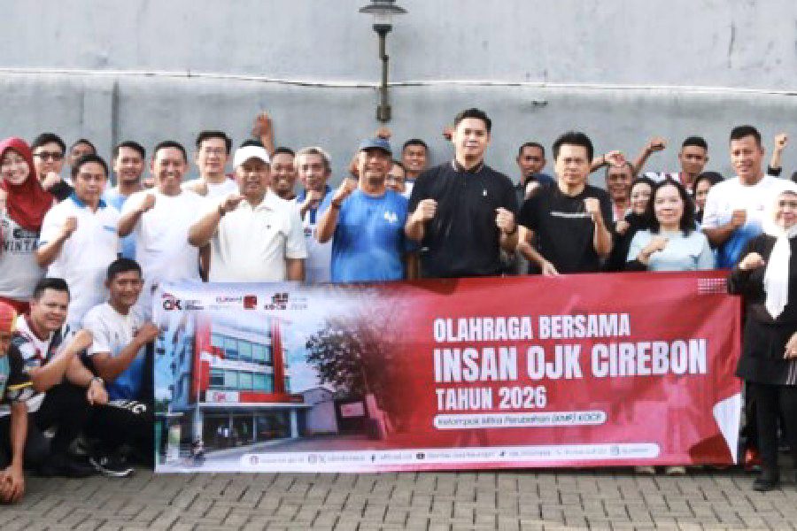 OJK Cirebon Perkuat Ekosistem Kerja Sehat Bersama Perbarindo