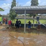 Scout Rescue Kwarcab Majalengka Gercep Bantu Warga yang Terdampak Banjir