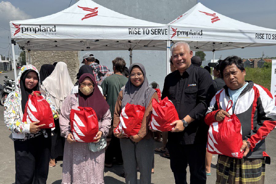 Bazar Sembako Murah PMPLand Group Disambut Antusias Warga