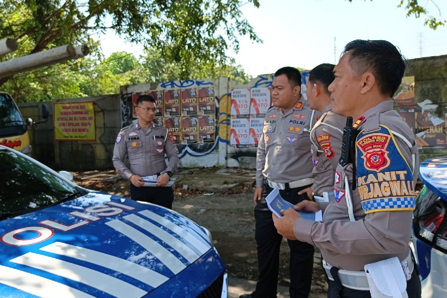 Cegah Kemacetan dan Kecelakaan, Satlantas Polres Cirebon Kota Monitoring Titik Blackspot