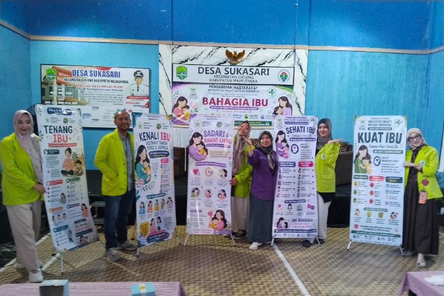 Mahasiswa Pascasarjana UBHI Kuningan Edukasi Pentingnya Kesehatan Mental Ibu