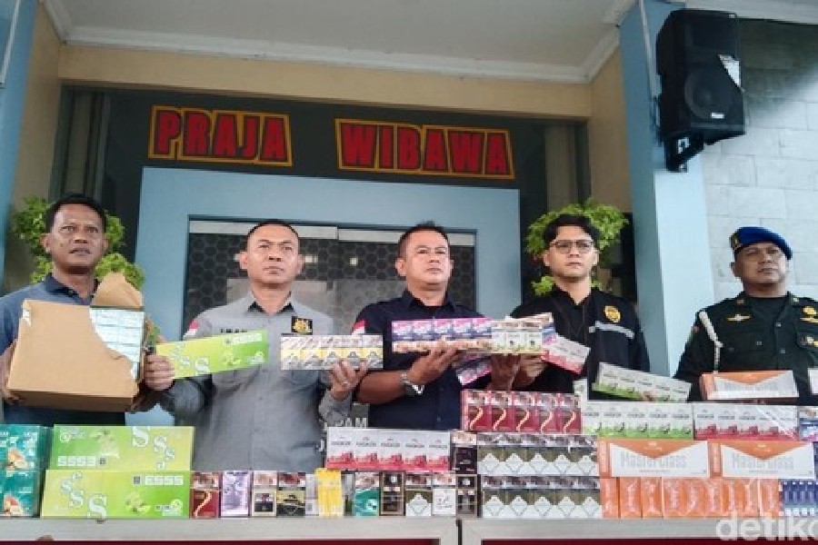 Sebanyak 150 Ribu Batang Rokok Ilegal Disita di Majalengka
