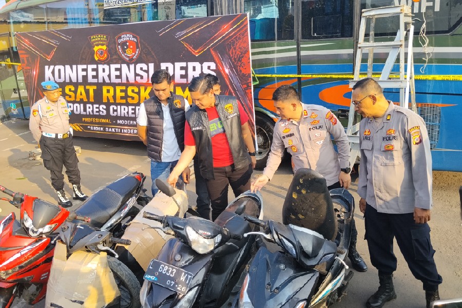Polres Cirebon Kota Bongkar Jaringan Penadah Motor Curian Lintas Provinsi