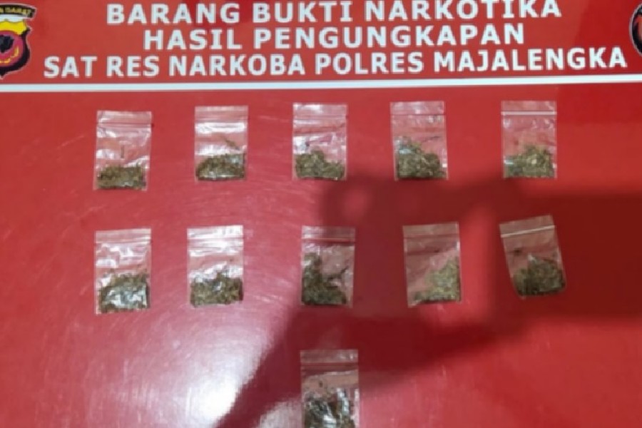 Polres Majalengka Bongkar Peredaran Tembakau Sintetis di Sumberjaya