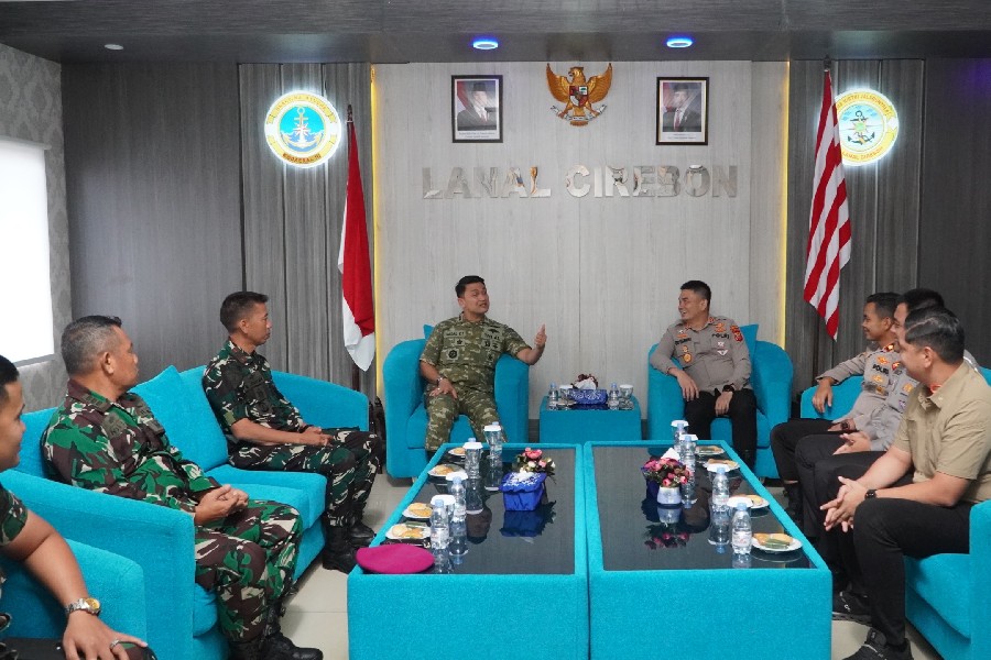 Kapolres Cirebon Kota dan Danlanal Perkuat Soliditas TNI-Polri