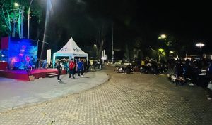Warga Padati Nobar Final Piala Dunia di Lapangan Kebumen