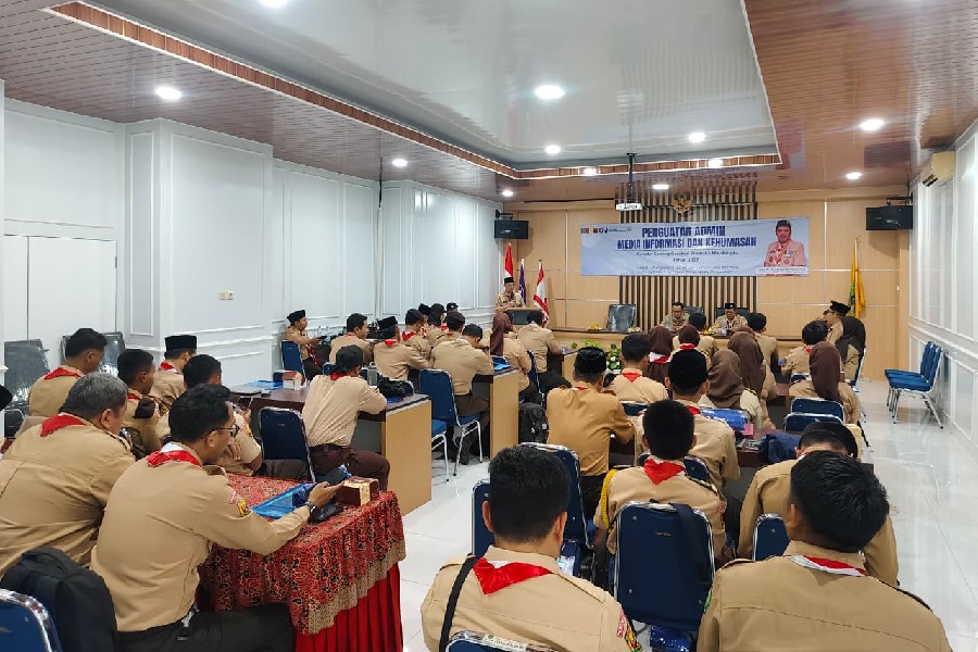 Pramuka Majalengka perkuat admin media dan kehumasan di era digital. (ist)